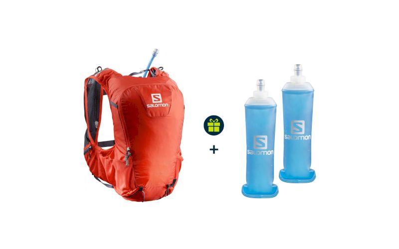 Salomon Pack Skin Pro 15 Set + 2 Soft Flask 500 ml offertes pas cher