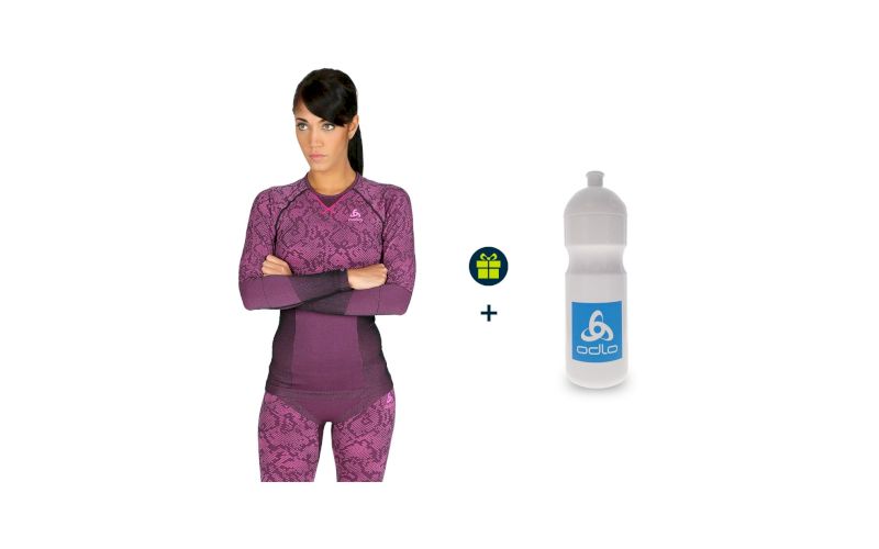 Odlo Pack Blackcomb Evolution Warm W + 1 bidon 700 ml offert pas cher