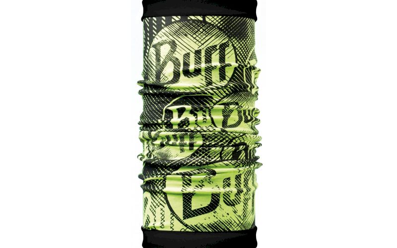 Buff Tour de Cou Reversible Polar Tech Log US/ Black pas cher