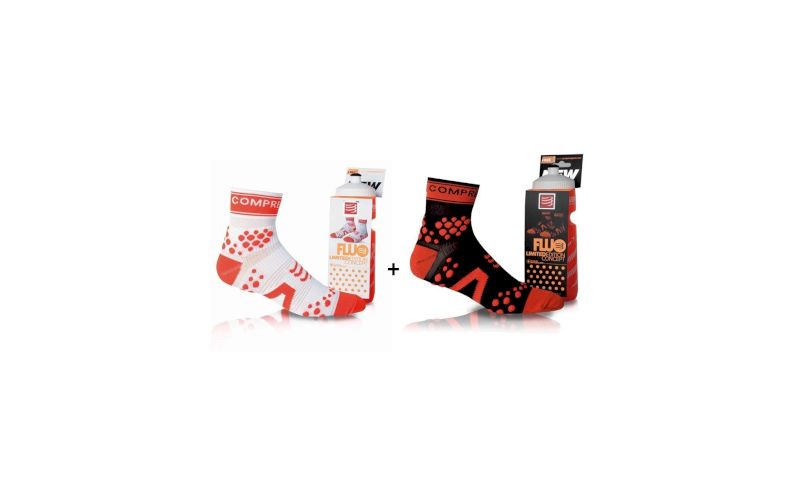 Compressport Pack Pro Racing V2 Run High + bidons pas cher