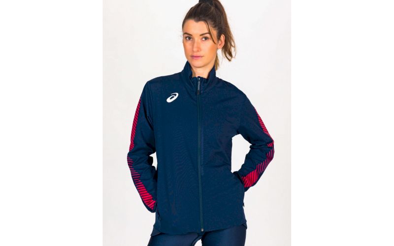 Asics Woven Full Zip Jacket W pas cher