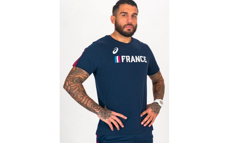 Asics SS Logo Tee France M pas cher
