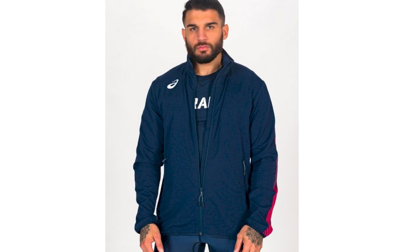 Asics Woven Full Zip Jacket M pas cher