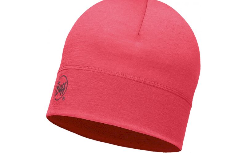 Buff Bonnet Merino Wool Solid Pink Hibiscus pas cher