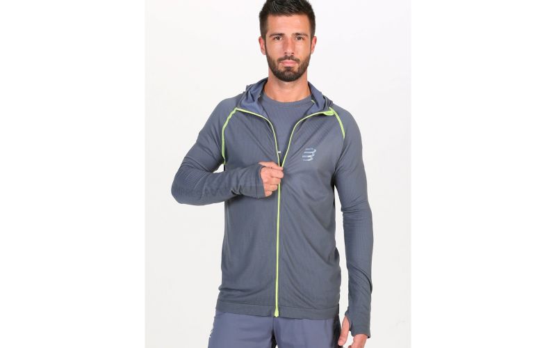 Compressport 3D Thermo Seamless Hoodie Born To SwimBikeRun 2020 M pas cher