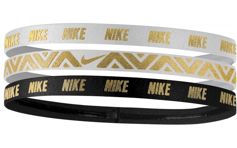 Nike Elastiques Hairband Metallic x3 pas cher