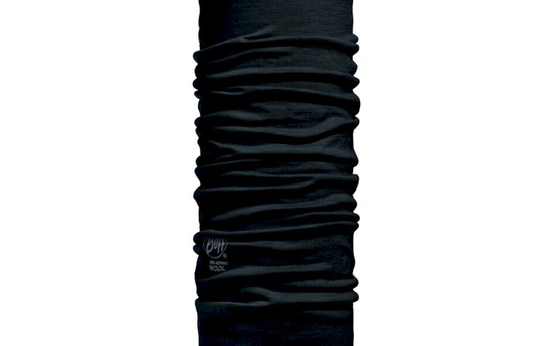 Buff Tour de cou Wool Uni Black pas cher