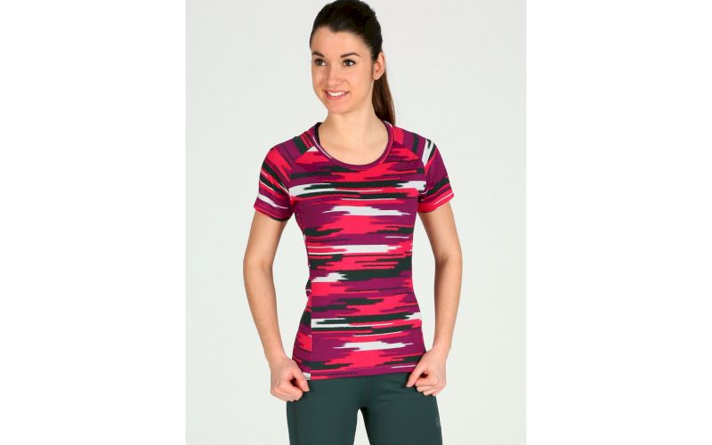 Asics FuzeX Printed SS Top W pas cher