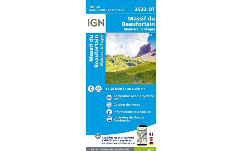 Carte IGN Massif du Beaufortain 3532OT pas cher