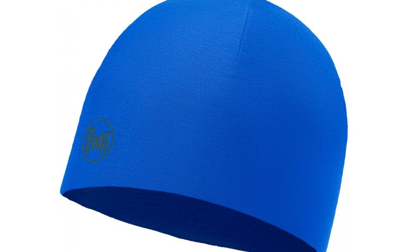 Buff Bonnet Microfibre Reversible Solid Blue pas cher