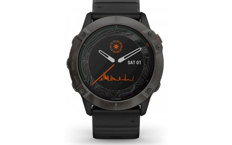 Garmin Fenix 6X Pro Solar Titane et bracelet cuir QuickFit 26 mm offert pas cher