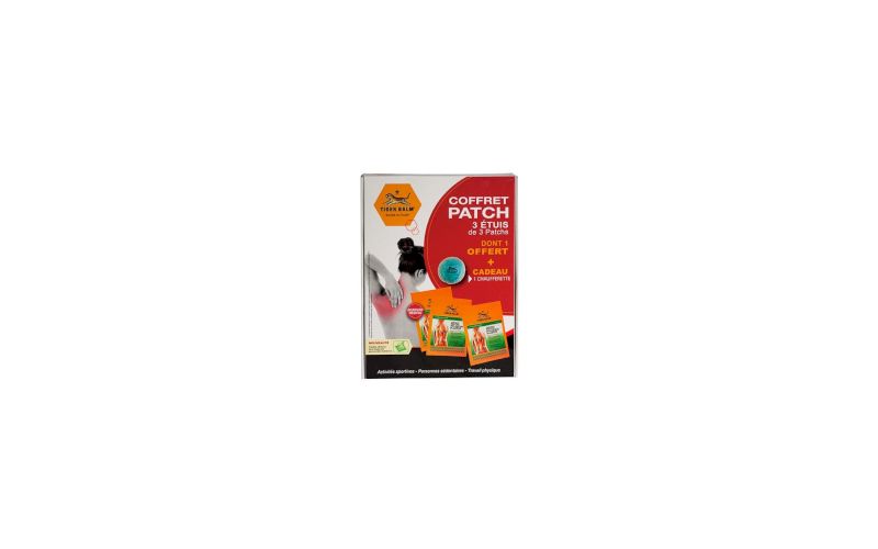 Baume du Tigre Coffret 2 patchs + 1 offert + 1 chaufferette pas cher