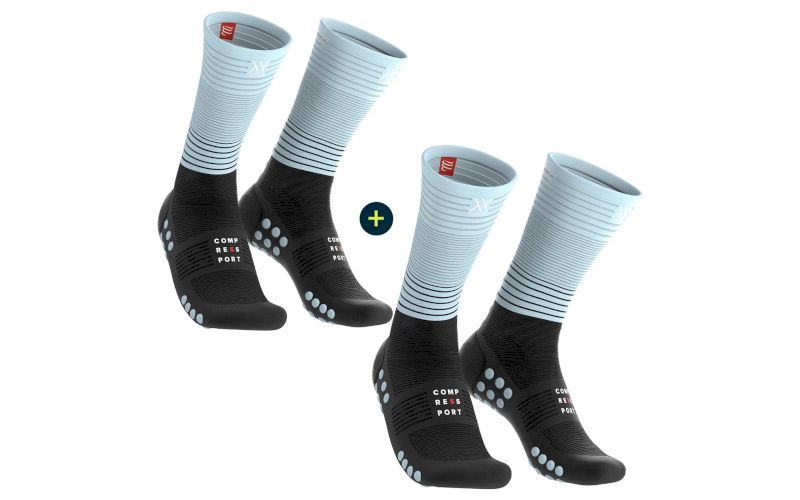 Compressport Pack 2 paires Mid Compression pas cher