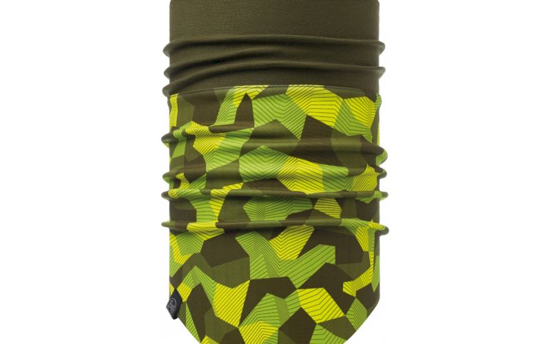 Buff Windproof Neckwarmer Block Camo Green pas cher